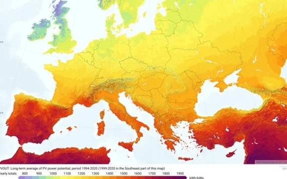 Panneaux solaires Le productible en Allemagne versus Ouest parisien