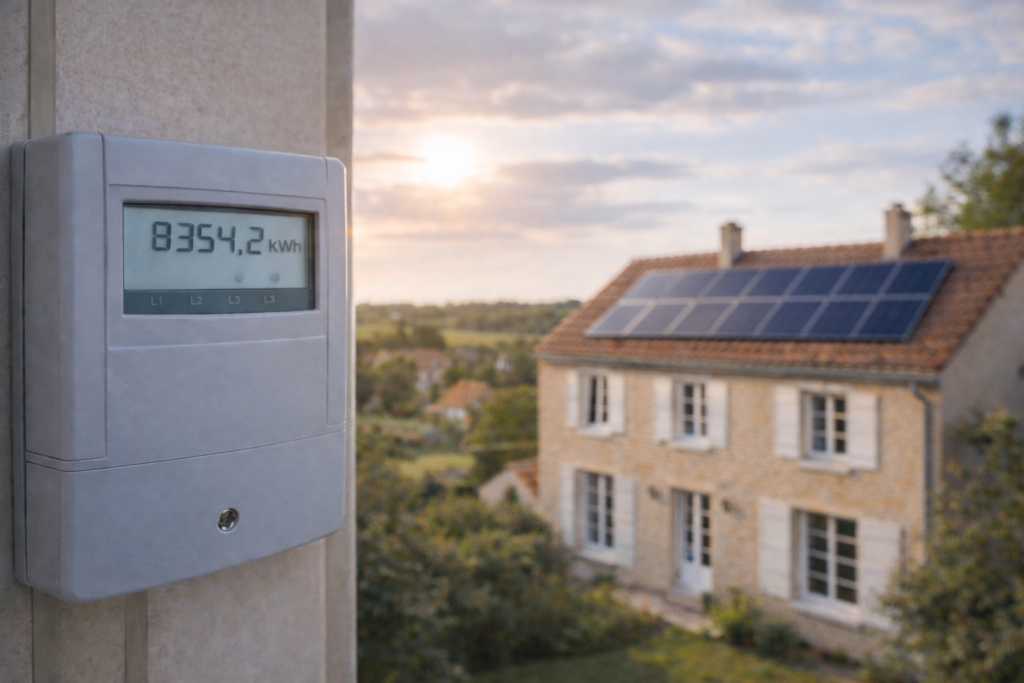 Consommation électrique d’un foyer avant installation solaire